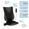 Backrest Support with Heat and Massage