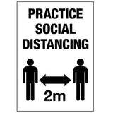 Decal - Social Distancing /4 pk